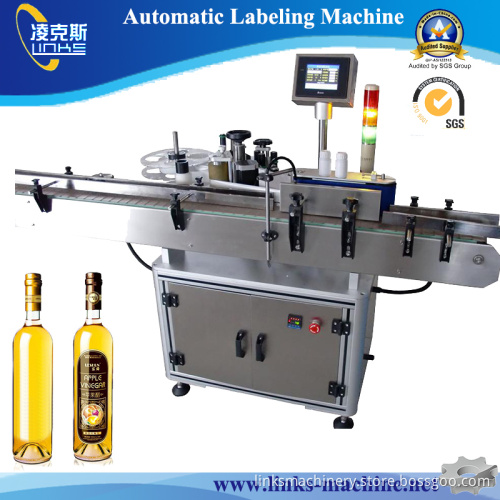 Single Side Automtic Glass Bottle Sticker Labeling Machine
